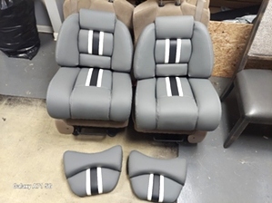 Fast upholstery to get ready for fishing season Sometimes you just need something fast and not too fancy to get on the river fast to scratch the fishing itch. ordering boat seats 